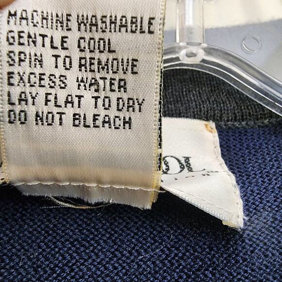 Urban wool 100% pure wool cardigan sweater with removable shoulder pads size S - Picture 11 of 12